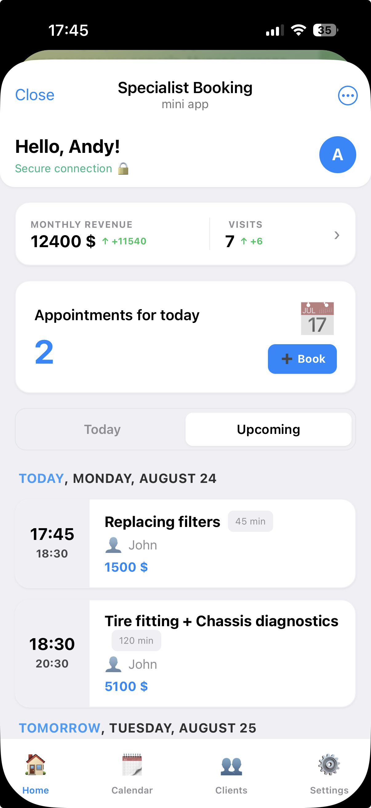ClientSync Dashboard