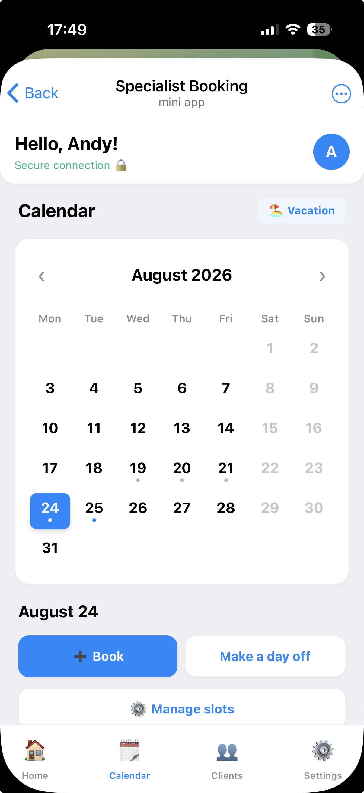 Calendar